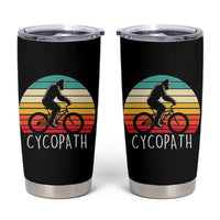 Cycopath Bigfoot Riding Bike Tumbler Cup Funny Bigfoot Cyclist Bicycle Gift