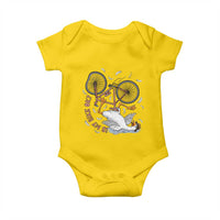 Funny Bike Crash Cycling Goose Lover Baby Onesie Is My Bike OK