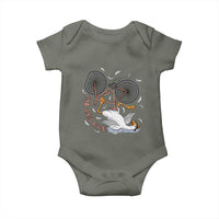 Funny Bike Crash Cycling Goose Lover Baby Onesie Is My Bike OK