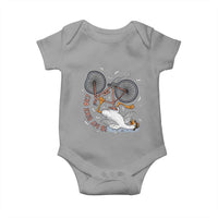 Funny Bike Crash Cycling Goose Lover Baby Onesie Is My Bike OK
