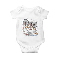 Funny Bike Crash Cycling Goose Lover Baby Onesie Is My Bike OK