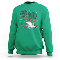 Funny Bike Crash Cycling Goose Lover Sweatshirt Is My Bike OK