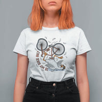 Funny Bike Crash Cycling Goose Lover T Shirt For Women Is My Bike OK