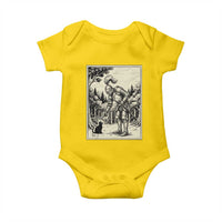 Funny Medieval Knight Boop Black Cat Baby Onesie Renaissance Fantasy Cat Lover