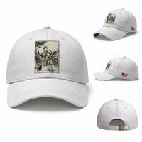Funny Medieval Knight Boop Black Cat Baseball Cap Renaissance Fantasy Cat Lover