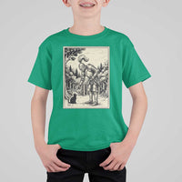 Funny Medieval Knight Boop Black Cat T Shirt For Kid Renaissance Fantasy Cat Lover