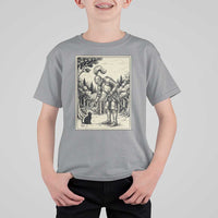 Funny Medieval Knight Boop Black Cat T Shirt For Kid Renaissance Fantasy Cat Lover