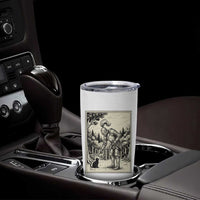 Funny Medieval Knight Boop Black Cat Tumbler Cup Renaissance Fantasy Cat Lover