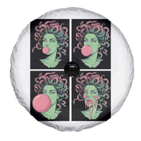 Funny Medusa Blowing Bubble Gum Spare Tire Cover Greek Mythology Pop Art Gift