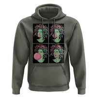 Funny Medusa Blowing Bubble Gum Hoodie Greek Mythology Pop Art Gift