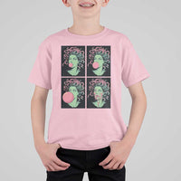 Funny Medusa Blowing Bubble Gum T Shirt For Kid Greek Mythology Pop Art Gift