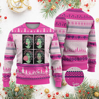 Funny Medusa Blowing Bubble Gum Ugly Christmas Sweater Greek Mythology Pop Art Gift