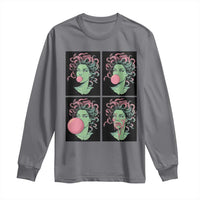 Funny Medusa Blowing Bubble Gum Long Sleeve Shirt Greek Mythology Pop Art Gift