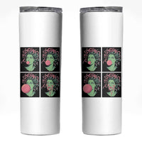 Funny Medusa Blowing Bubble Gum Skinny Tumbler Greek Mythology Pop Art Gift