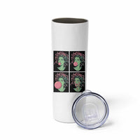 Funny Medusa Blowing Bubble Gum Skinny Tumbler Greek Mythology Pop Art Gift
