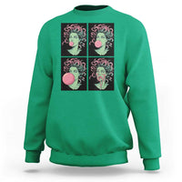 Funny Medusa Blowing Bubble Gum Sweatshirt Greek Mythology Pop Art Gift