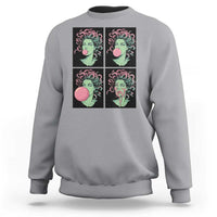 Funny Medusa Blowing Bubble Gum Sweatshirt Greek Mythology Pop Art Gift