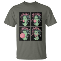 Funny Medusa Blowing Bubble Gum T Shirt Greek Mythology Pop Art Gift