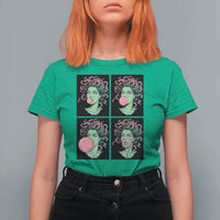 Funny Medusa Blowing Bubble Gum T Shirt For Women Greek Mythology Pop Art Gift