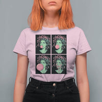 Funny Medusa Blowing Bubble Gum T Shirt For Women Greek Mythology Pop Art Gift