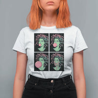 Funny Medusa Blowing Bubble Gum T Shirt For Women Greek Mythology Pop Art Gift