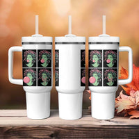 Funny Medusa Blowing Bubble Gum Tumbler With Handle Greek Mythology Pop Art Gift