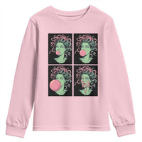 Funny Medusa Blowing Bubble Gum Youth Sweatshirt Greek Mythology Pop Art Gift