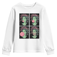 Funny Medusa Blowing Bubble Gum Youth Sweatshirt Greek Mythology Pop Art Gift