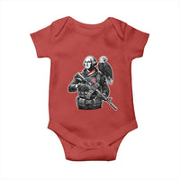 George Washington Tactical Soldier Baby Onesie Military Patriot Bald Eagle USA Flag Gift