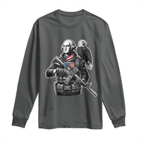 George Washington Tactical Soldier Long Sleeve Shirt Military Patriot Bald Eagle USA Flag Gift