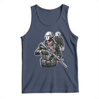 George Washington Tactical Soldier Tank Top Military Patriot Bald Eagle USA Flag Gift