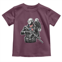 George Washington Tactical Soldier Toddler T Shirt Military Patriot Bald Eagle USA Flag Gift