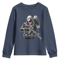 George Washington Tactical Soldier Youth Sweatshirt Military Patriot Bald Eagle USA Flag Gift
