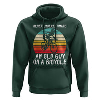 Never Underestimate An Old Guy On A Bicycle Hoodie Cycling Lover Gift