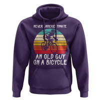 Never Underestimate An Old Guy On A Bicycle Hoodie Cycling Lover Gift