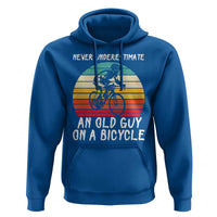 Never Underestimate An Old Guy On A Bicycle Hoodie Cycling Lover Gift