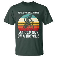 Never Underestimate An Old Guy On A Bicycle T Shirt Cycling Lover Gift