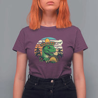 Funny Tacos Dinosaur T Shirt For Women Mexican Food Lover Gift - Wonder Print Shop