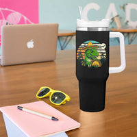 Funny Tacos Dinosaur Tumbler With Handle Mexican Food Lover Gift