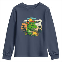 Funny Tacos Dinosaur Youth Sweatshirt Mexican Food Lover Gift - Wonder Print Shop
