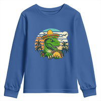 Funny Tacos Dinosaur Youth Sweatshirt Mexican Food Lover Gift - Wonder Print Shop