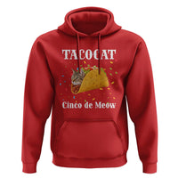 Funny Taco Cat Cinco De Meow Hoodie Mexican Food Lover Gift - Wonder Print Shop
