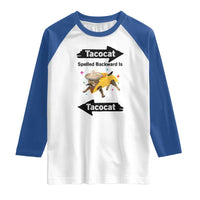 Funny Tacocat Spelled Backward Is Tacocat Raglan Shirt Mexican Food Lover Gift - Wonder Print Shop