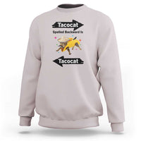 Funny Tacocat Spelled Backward Is Tacocat Sweatshirt Mexican Food Lover Gift - Wonder Print Shop