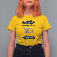 Funny Tacocat Spelled Backward Is Tacocat T Shirt For Women Mexican Food Lover Gift - Wonder Print Shop