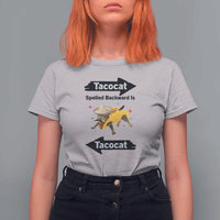 Funny Tacocat Spelled Backward Is Tacocat T Shirt For Women Mexican Food Lover Gift - Wonder Print Shop