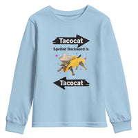 Funny Tacocat Spelled Backward Is Tacocat Youth Sweatshirt Mexican Food Lover Gift - Wonder Print Shop