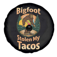 Funny Bigfoot Stole My Tacos Spare Tire Cover Sasquatch Taco Lover