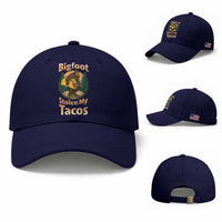 Funny Bigfoot Stole My Tacos Baseball Cap Sasquatch Taco Lover