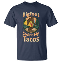 Funny Bigfoot Stole My Tacos T Shirt Sasquatch Taco Lover